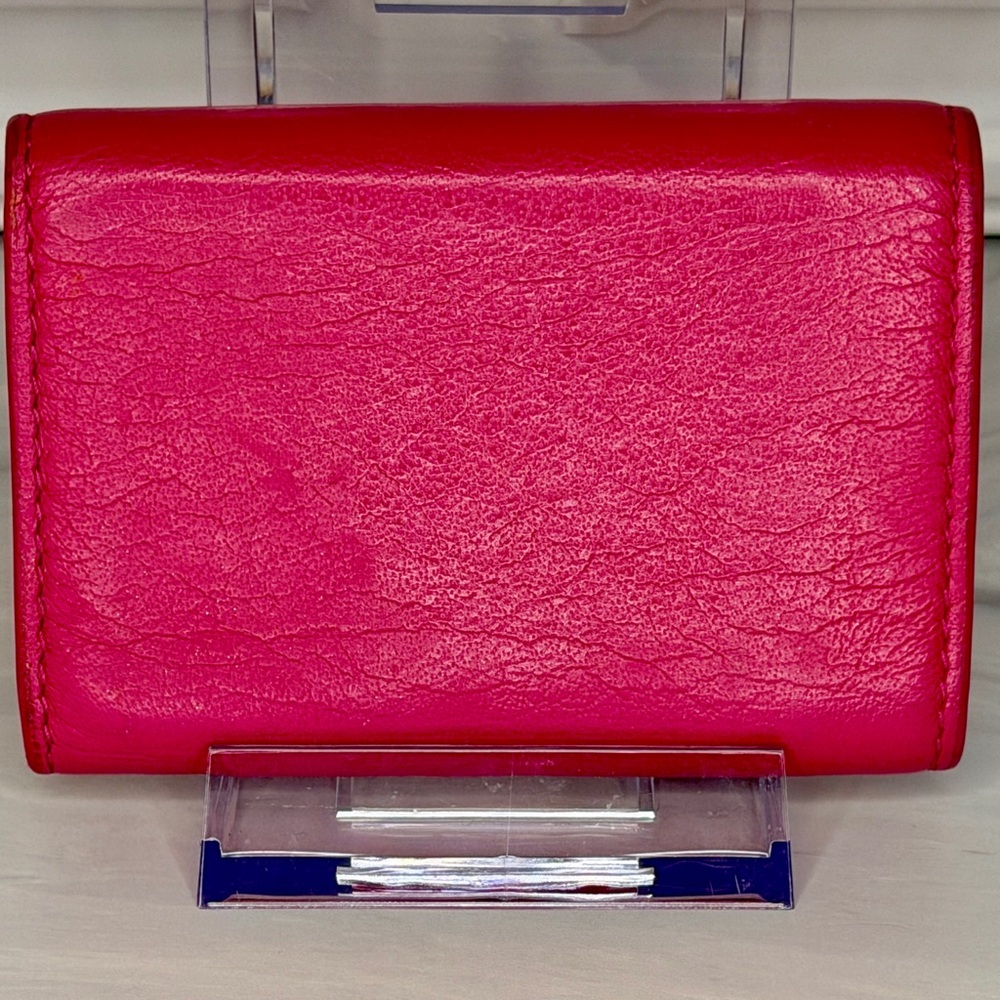 Balenciaga Pink Leather Compact Tri-Fold Wallet – Full Inclusion - Picture 4 of 11